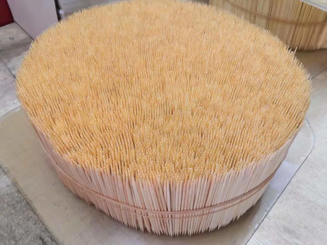 Food-Contacting Grade Hygienic High Quality Biodegradable Disposable 100% Natural Bamboo Toothpick Wooden Toothpick